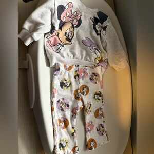 Disney Gray and Pink Kids Matching Set